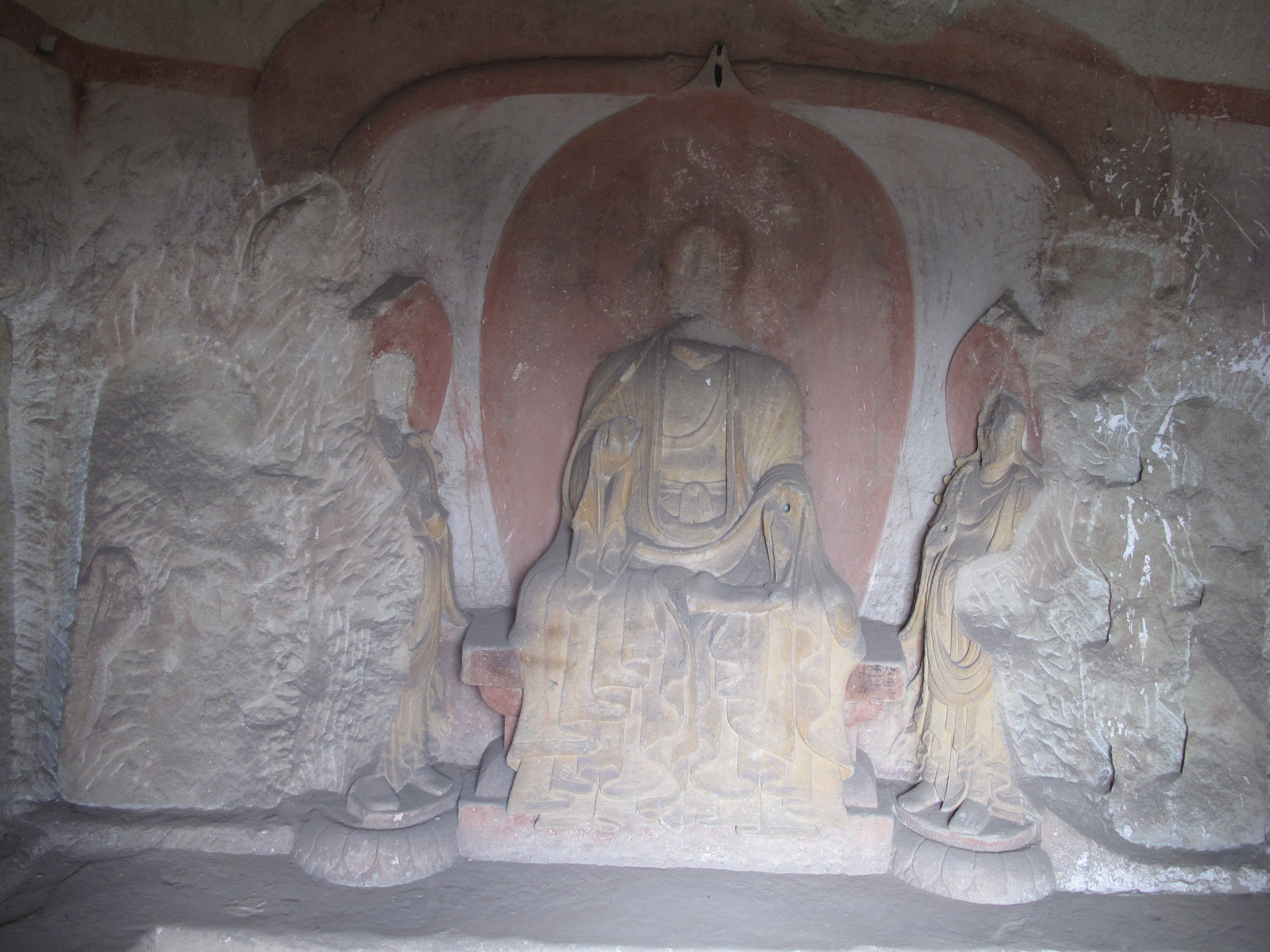 Tianlongshan Cave 3 back north wall 1