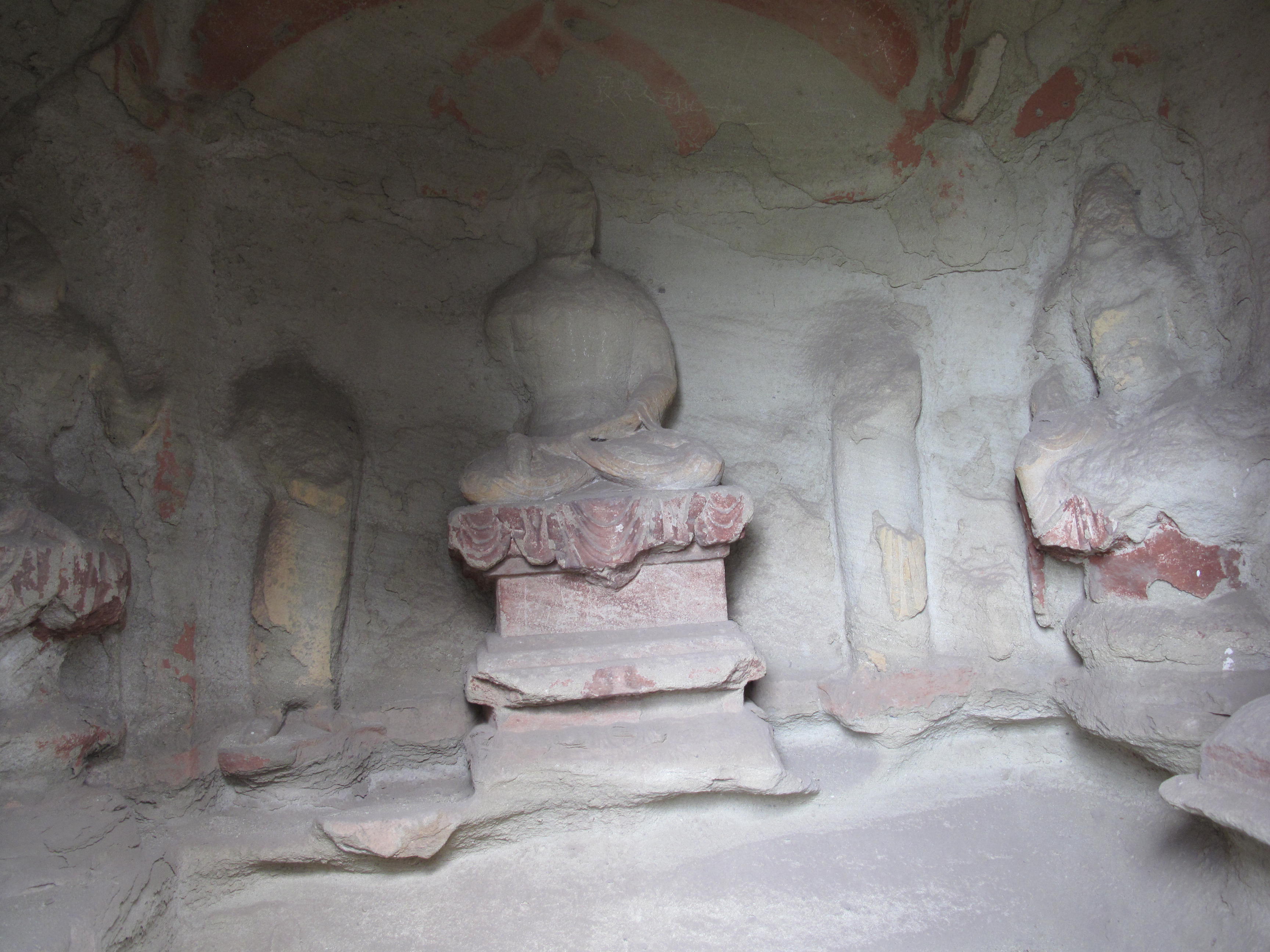 Tianlongshan Cave 6 back north wall 1