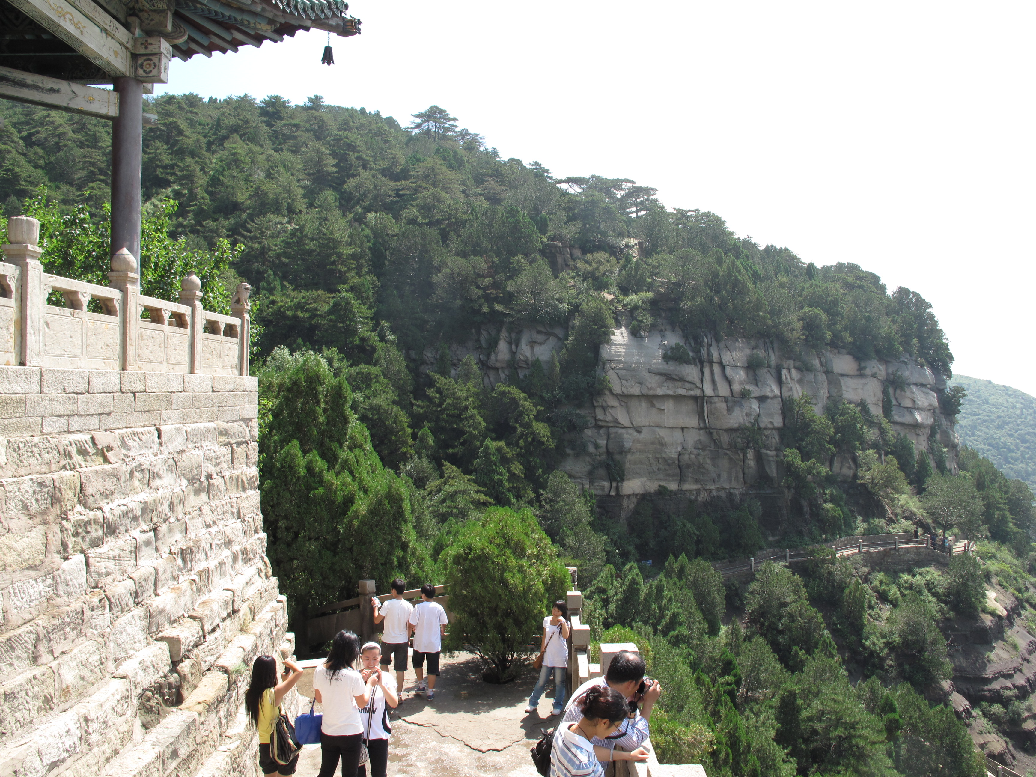 Tianlongshan exterior back north wall