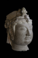 Tianlongshan Bodhisattva Head BMU.1937.1013.4 perspective 2
