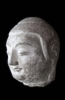 Tianlongshan Buddha Head NEL.F99.29 perspective 3