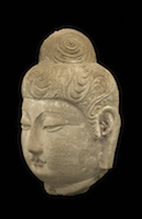 Tianlongshan Buddha Head NZM.20078 perspective 2