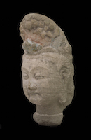 Tianlongshan Bodhisattva Head OSA.8450 perspective 2