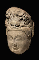 Tianlongshan Bodhisattva Head PRV.UOC.531 perspective 3