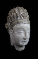 Tianlongshan Bodhisattva Head RBM.RCh.132 perspective 2