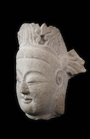 Tianlongshan Bodhisattva Head RBM.RCh.150 perspective 3