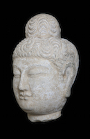 Tianlongshan Buddha Head RMV.2334.2 perspective 2
