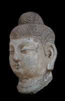 Tianlongshan Buddha Head TNM.TC92 perspective 4