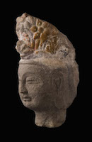 Tianlongshan Bodhisattva Head UNK.UOC.602 perspective 3